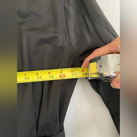 Anthropologie Hailee C Pilcher Black Classic Tuxedo Dress Size M - Picture 13 of 13